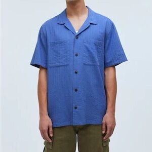 Madewell Easy Short-Sleeve Shirt in Stripe